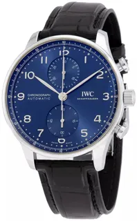 IWC Portuguese Chronograph IW371606 Stainless steel Blue