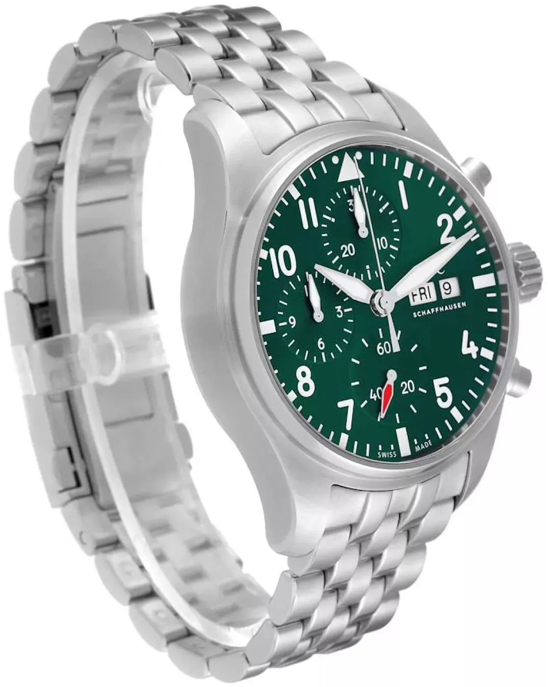 IWC Pilot IW388104 41mm Stainless steel Green