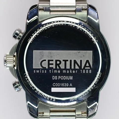 Certina DS Podium Big Size C001639A 42mm Stainless steel Black 10