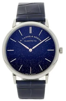 A. Lange & Söhne Saxonia 205.086 39mm White gold Blue