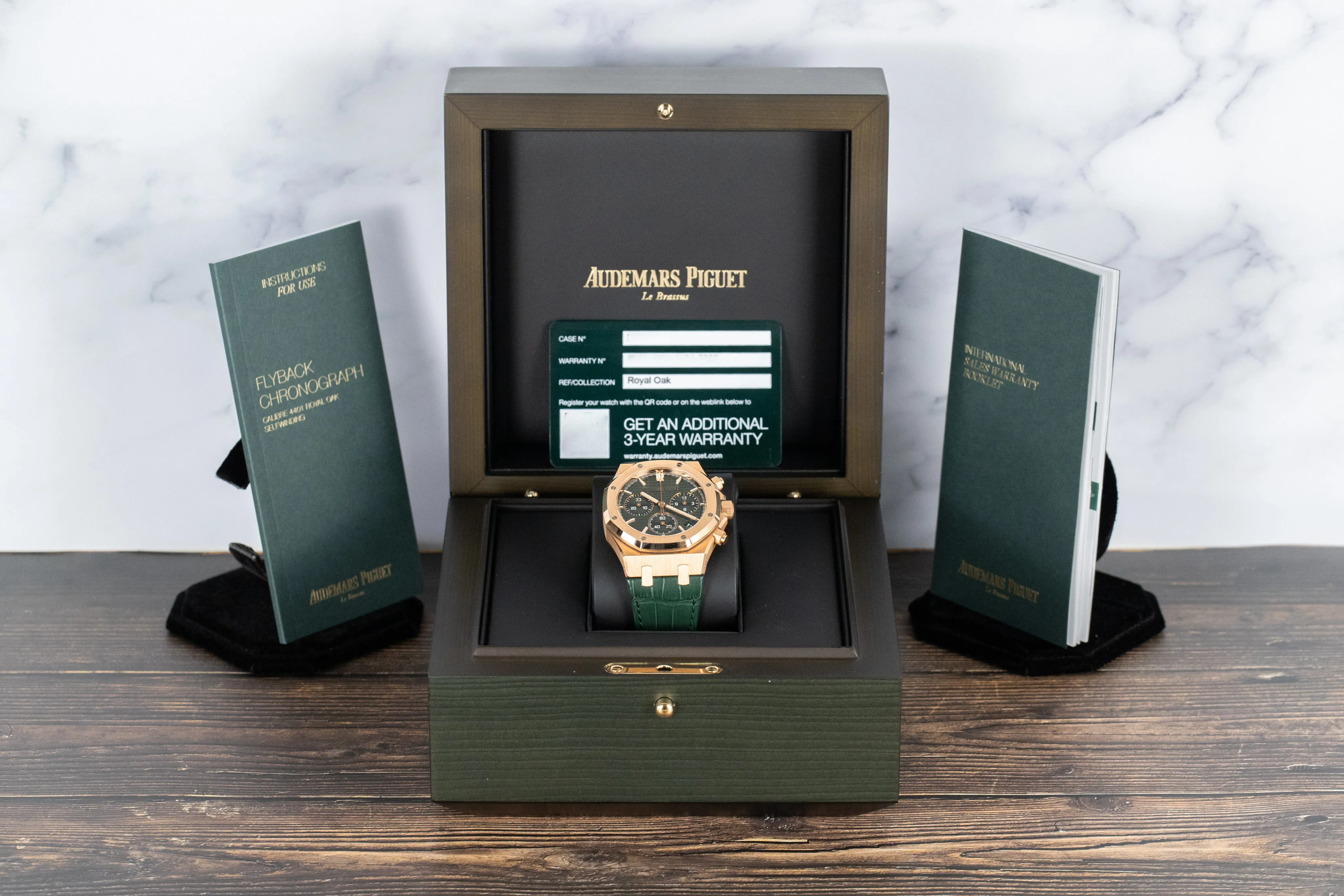 Audemars Piguet Royal Oak 26240OR 41mm Rose gold Green 4