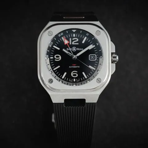 Bell & Ross Urban BR05G-BL-ST/SRB 41mm Stainless steel Black