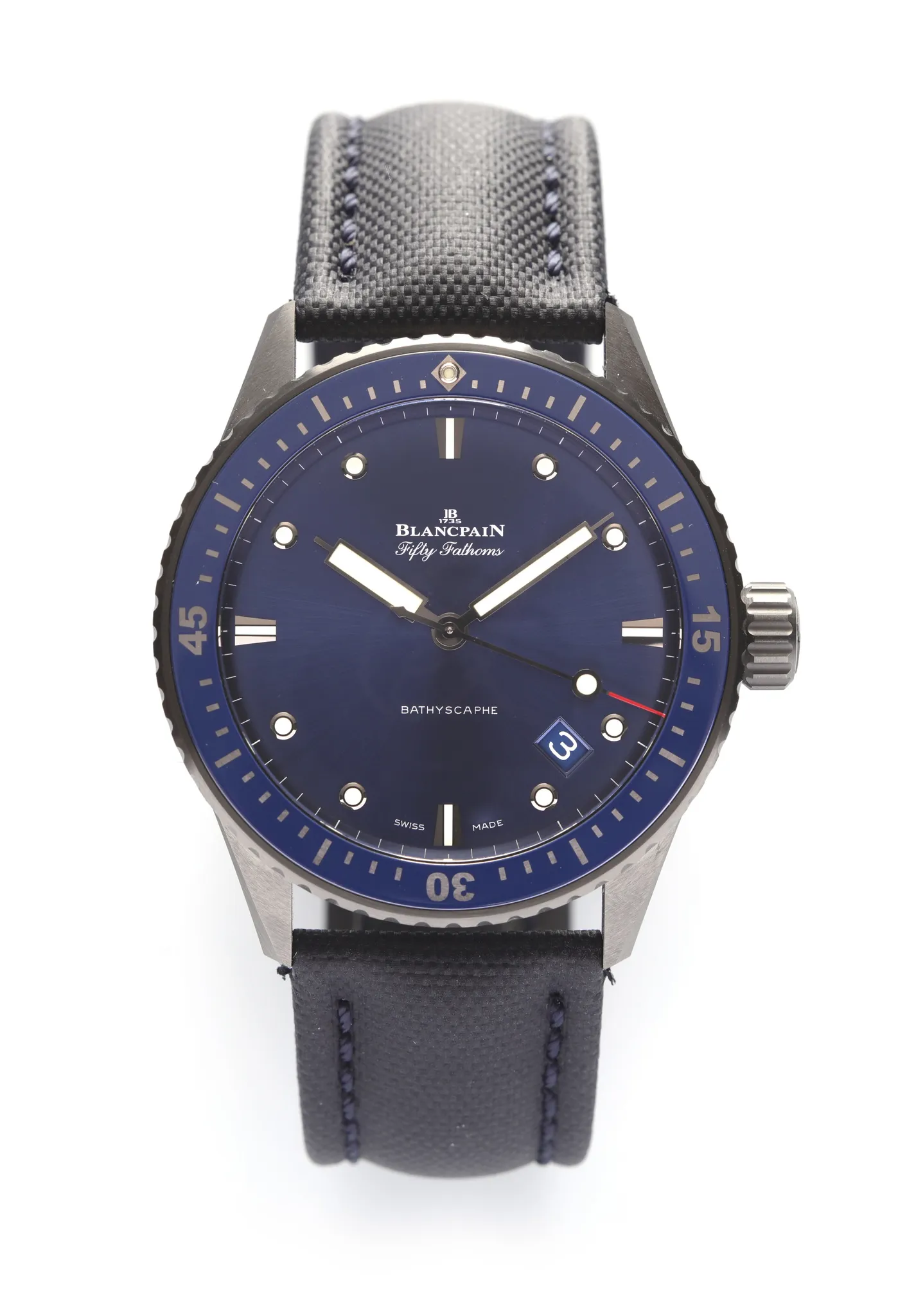 Blancpain Fifty Fathoms Bathyscaphe 5000-0240-052A 43.6mm Ceramic Blue