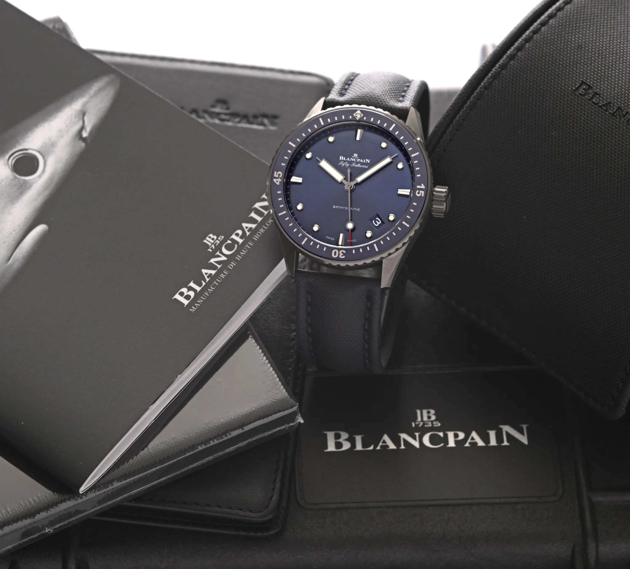 Blancpain Fifty Fathoms Bathyscaphe 5000-0240-052A 43.6mm Ceramic Blue 2