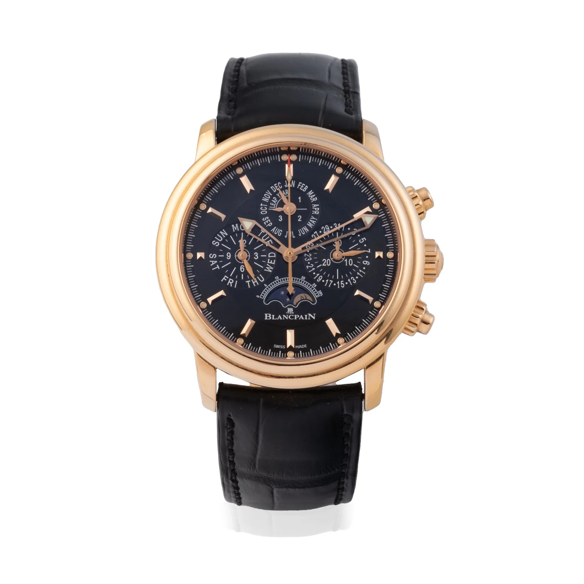 Blancpain Léman Fly-Back 2685F-3630-53 40mm Rose gold Black