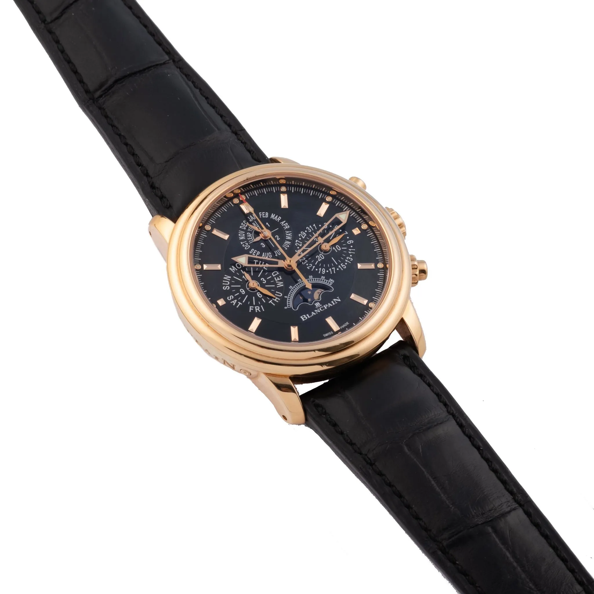 Blancpain Léman Fly-Back 2685F-3630-53 40mm Rose gold Black 2