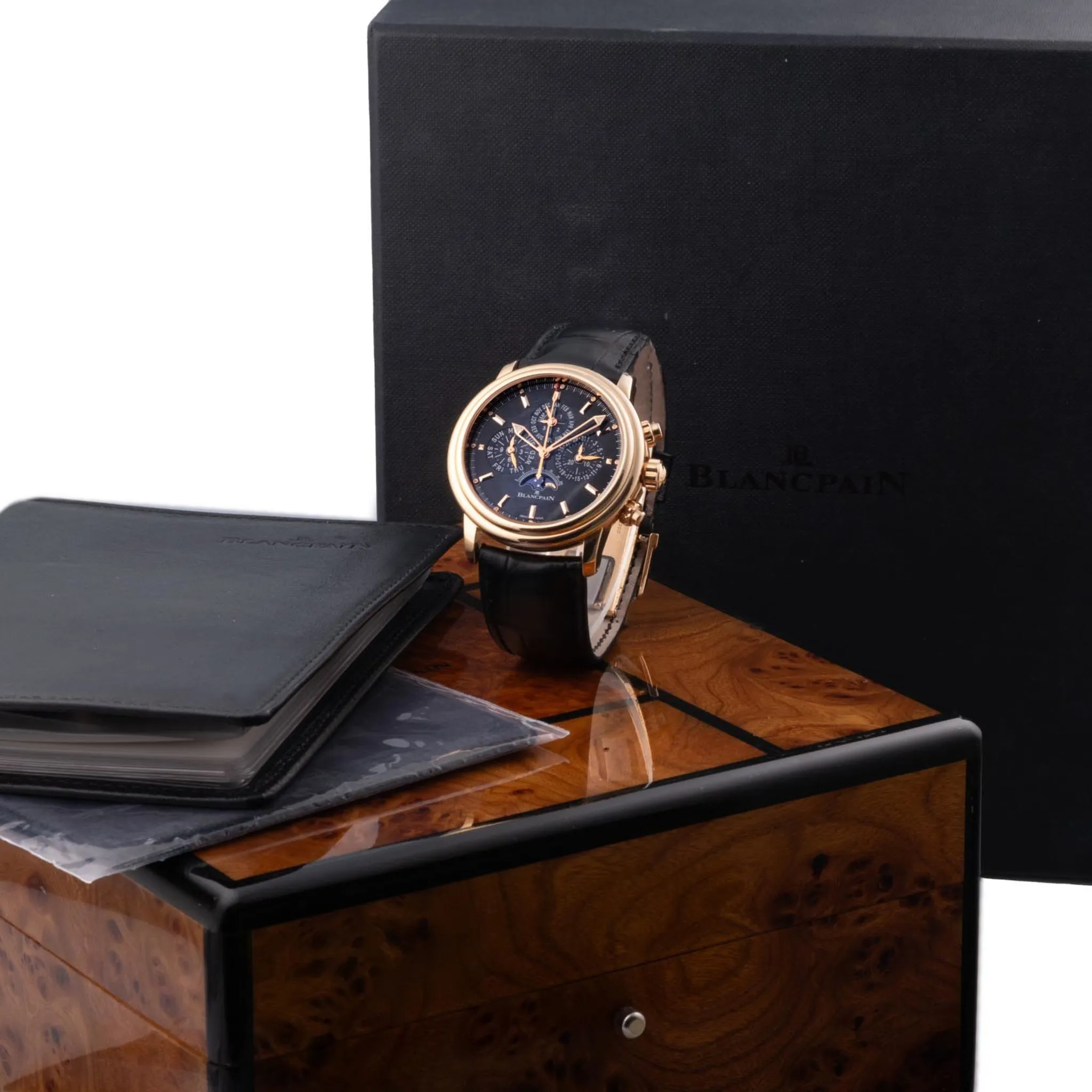 Blancpain Léman Fly-Back 2685F-3630-53 40mm Rose gold Black 5