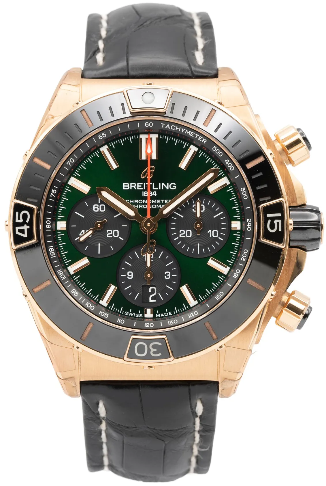 Breitling Chronomat RB0136 44mm Rose gold Green