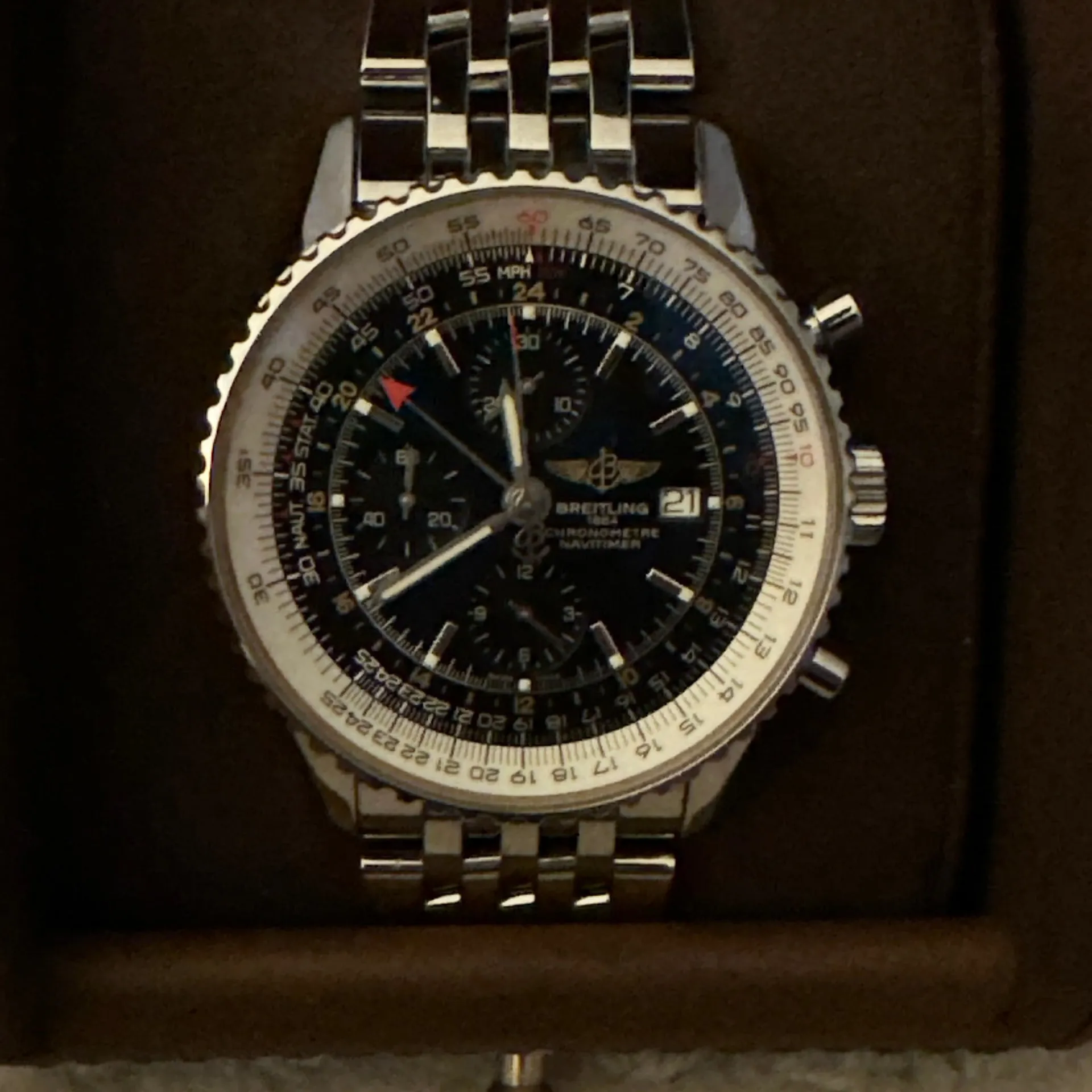 Breitling Navitimer A24322 46mm Stainless steel Black