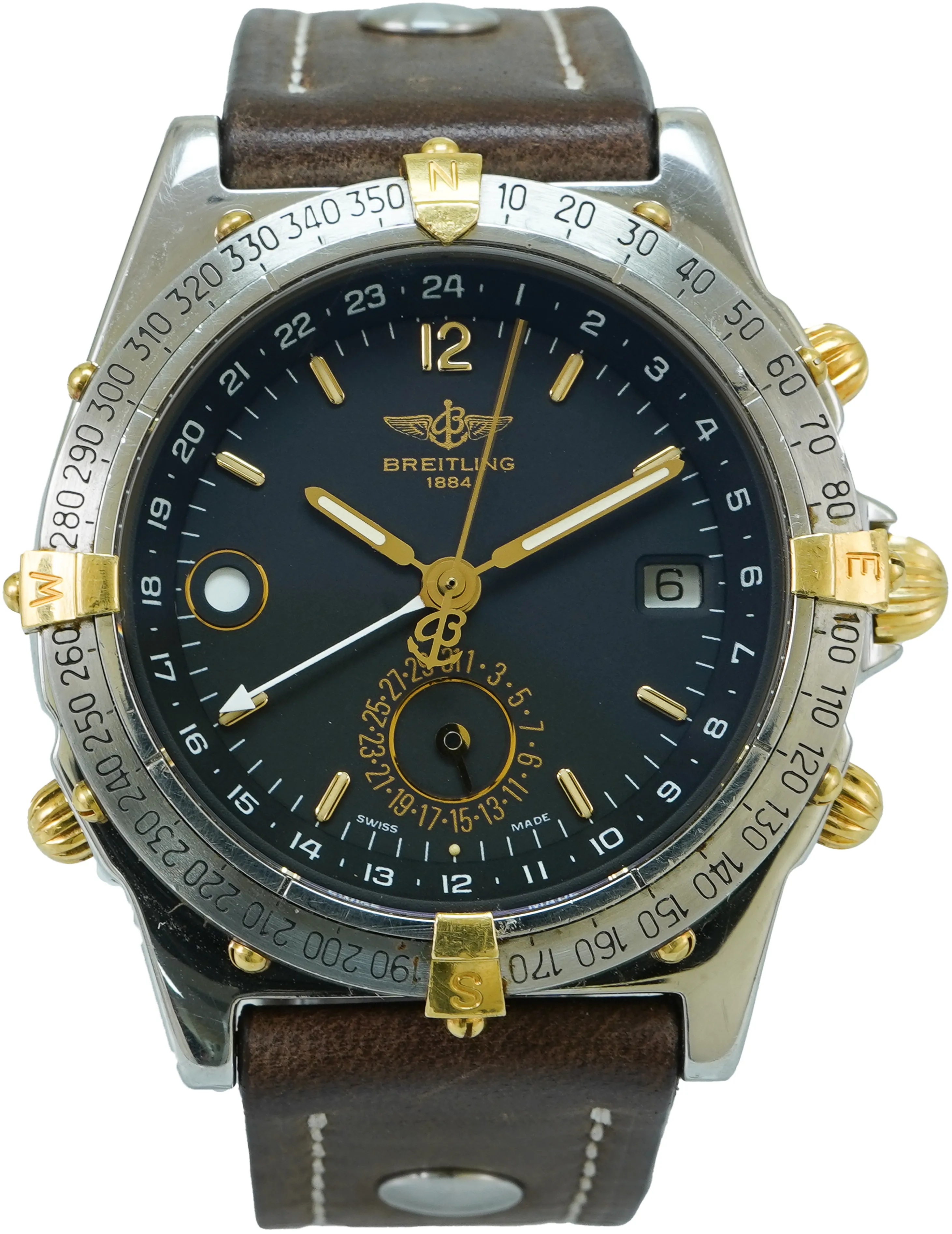 Breitling Windrider B15047 39mm Yellow gold and stainless steel