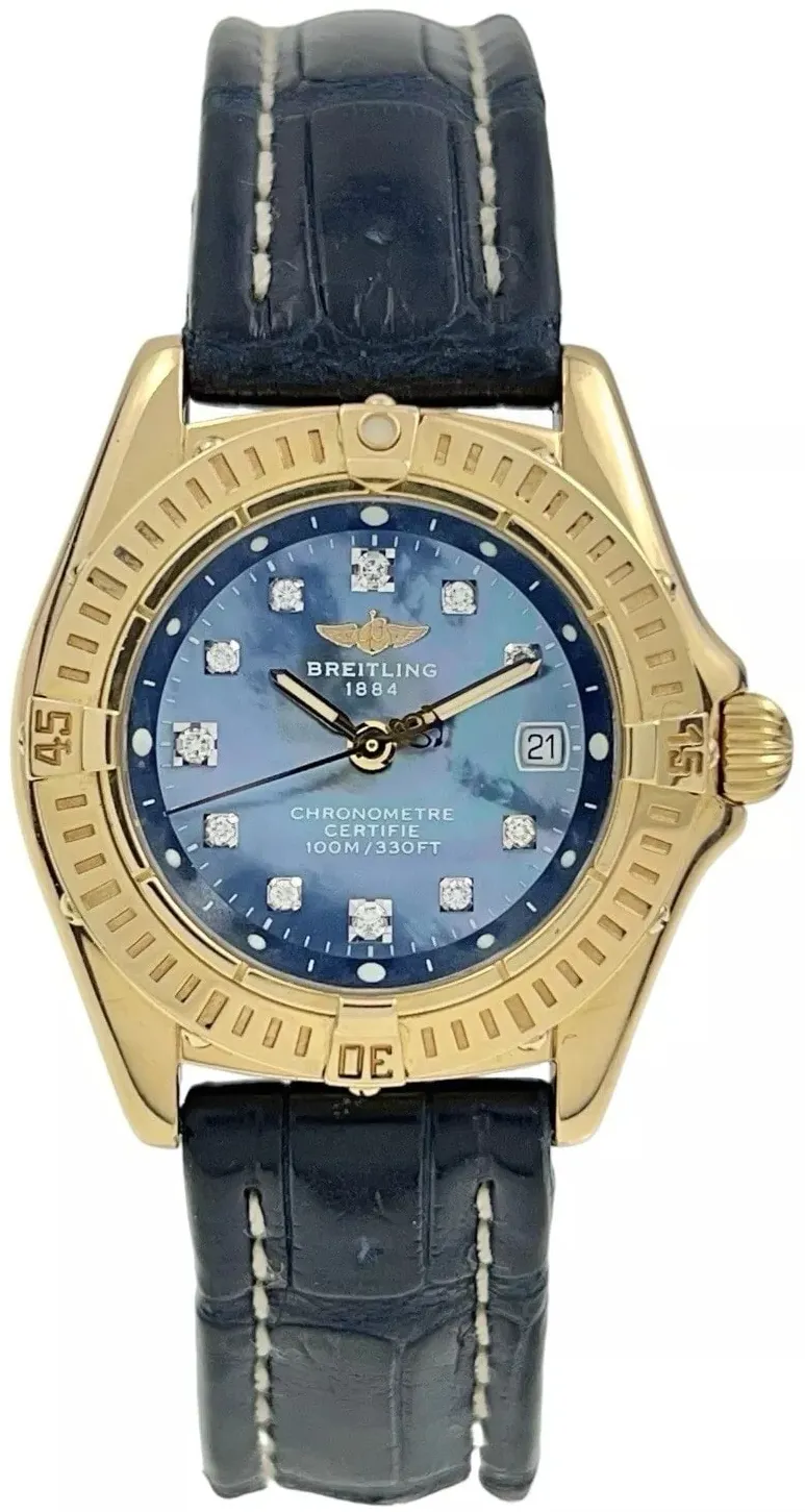 Breitling Windrider K72345 29mm Yellow gold Mother-of-pearl