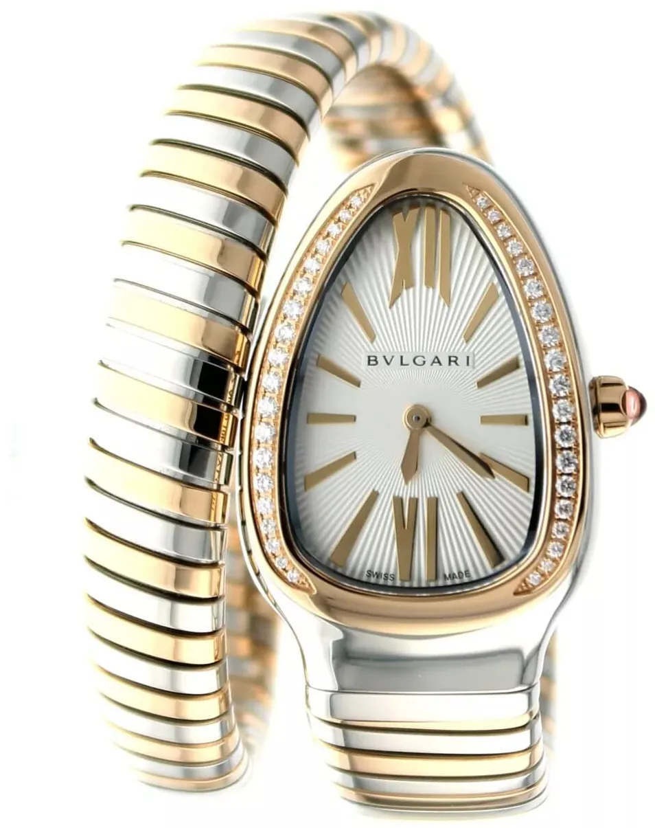 BVLGARI Serpenti 102237 35mm Rose gold Silver