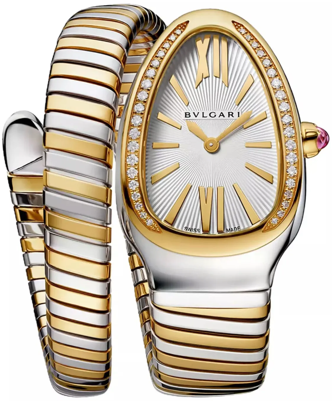 BVLGARI Serpenti 103648 35mm Yellow gold Silver