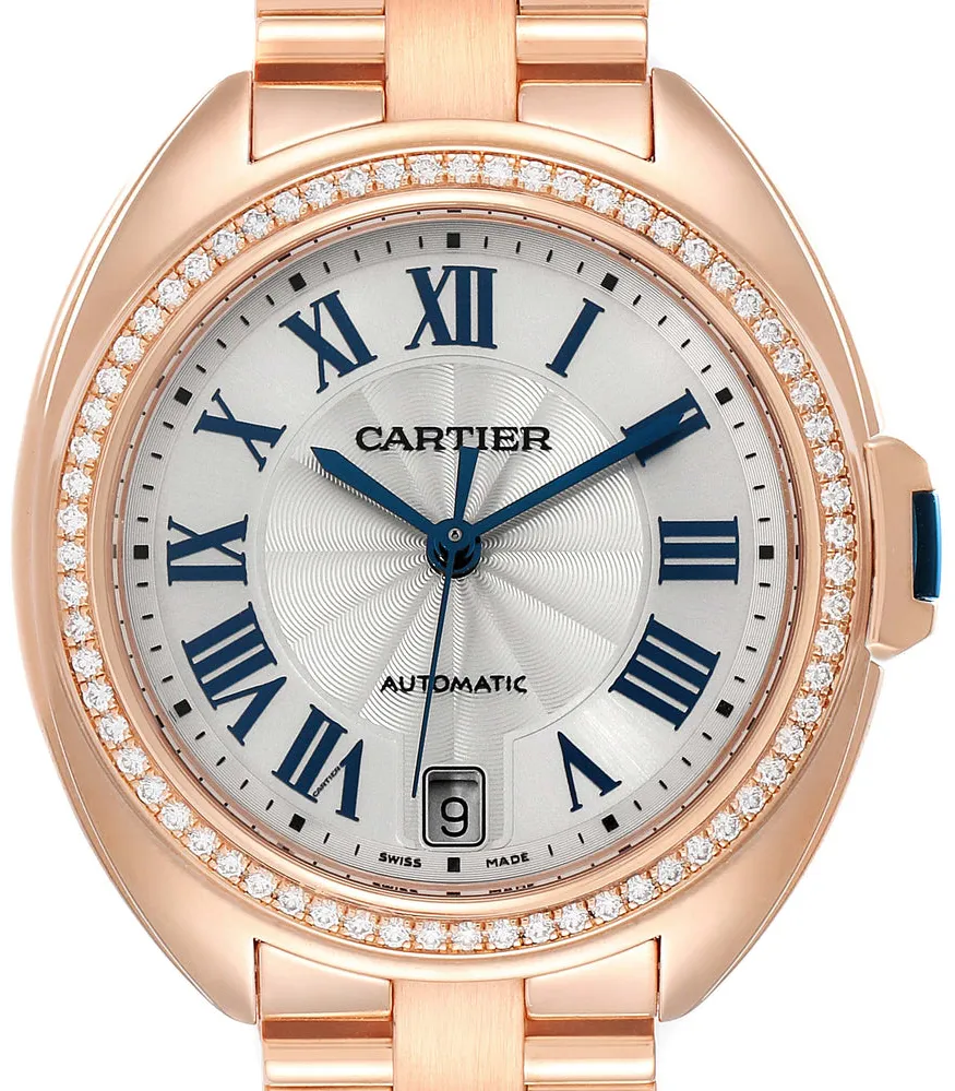 Cartier Clé WFCL0003 35mm Rose gold Blue 2