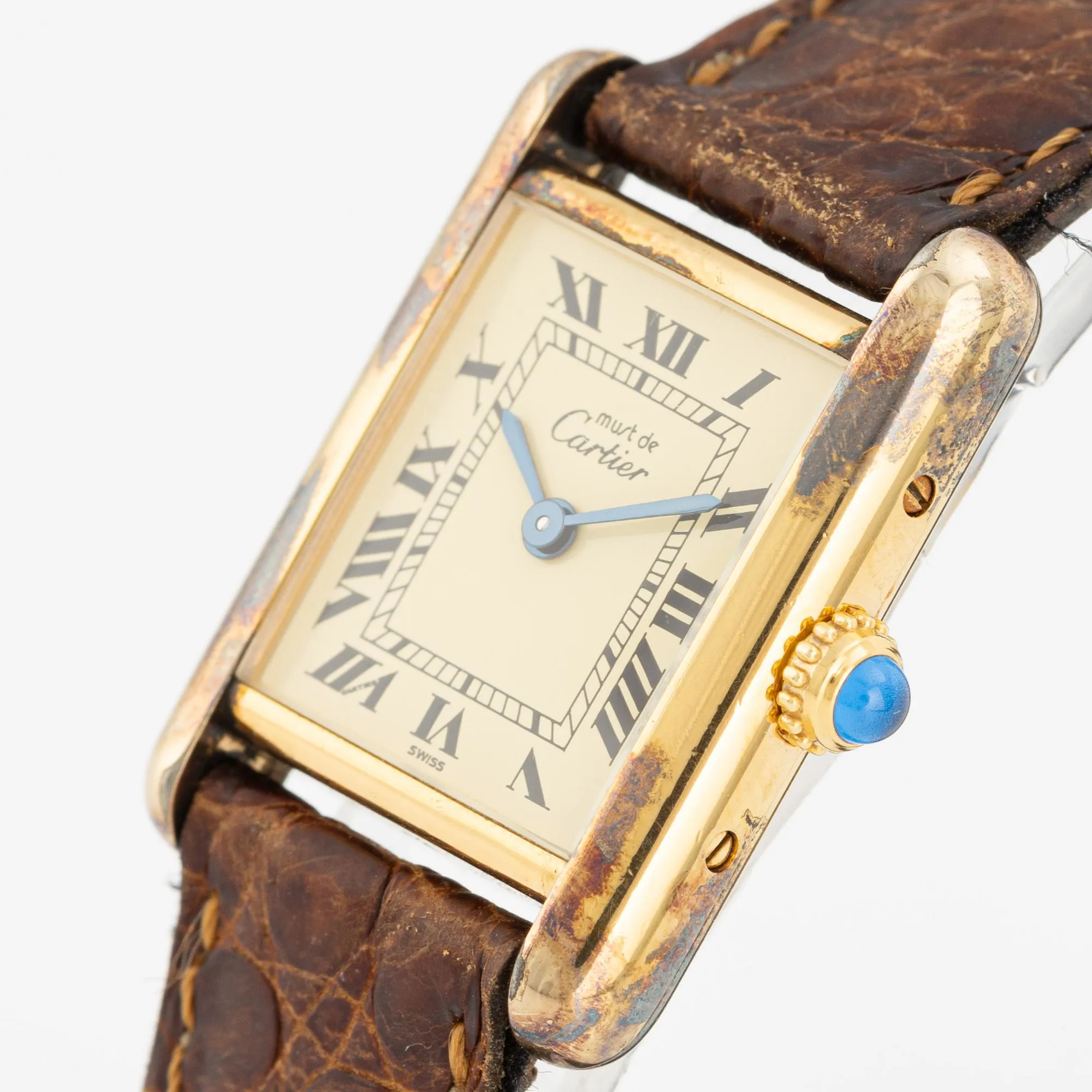 Cartier Tank W1003153 28mm Silver-gilt 1