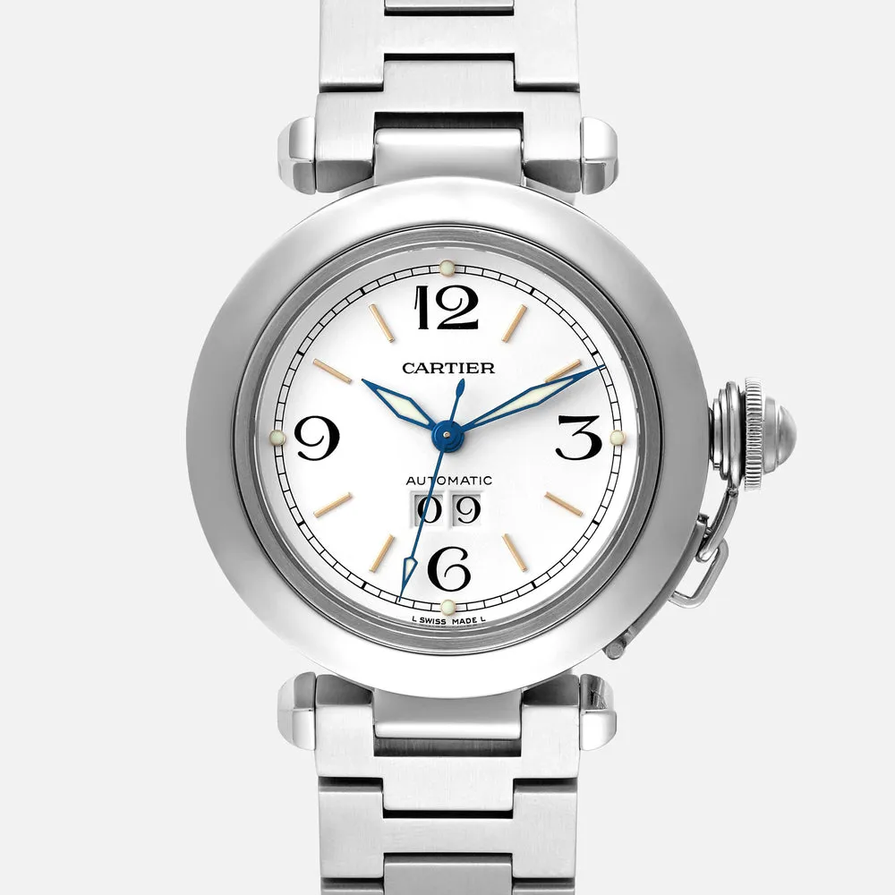 Cartier Pasha W31044M7 35mm Stainless steel White