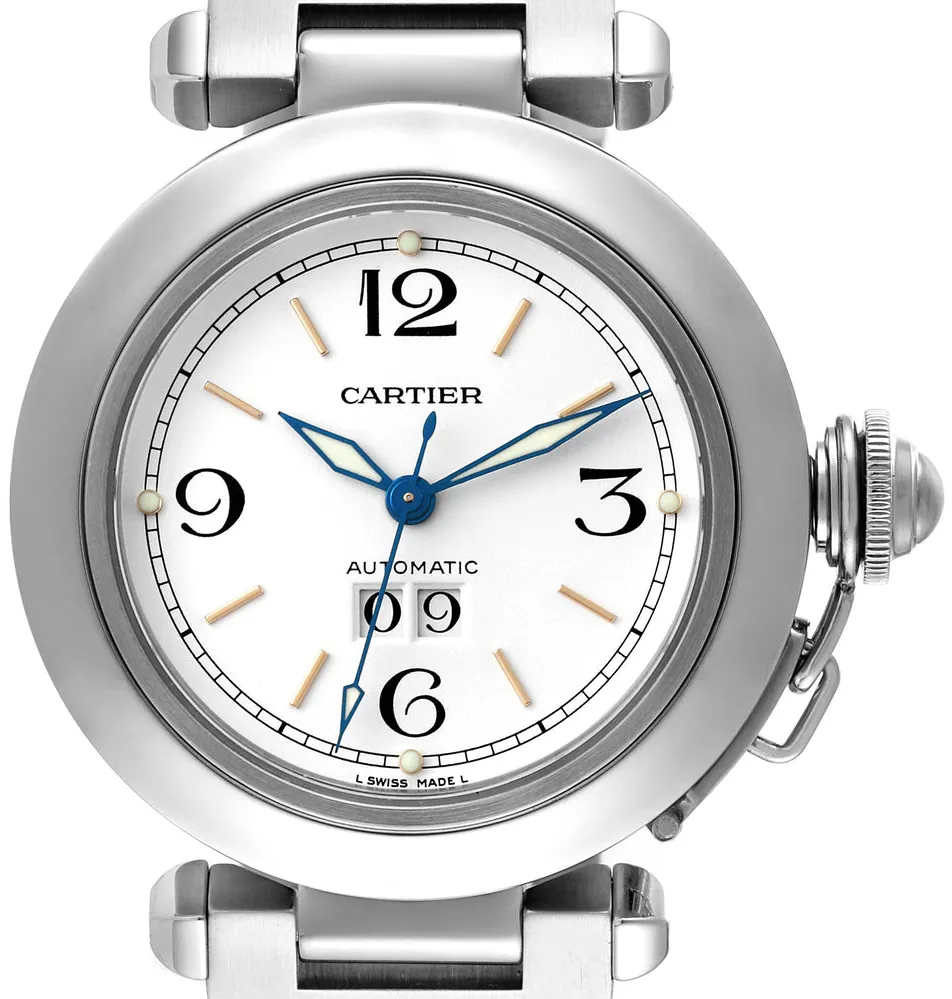 Cartier Pasha W31044M7 35mm Stainless steel White 3