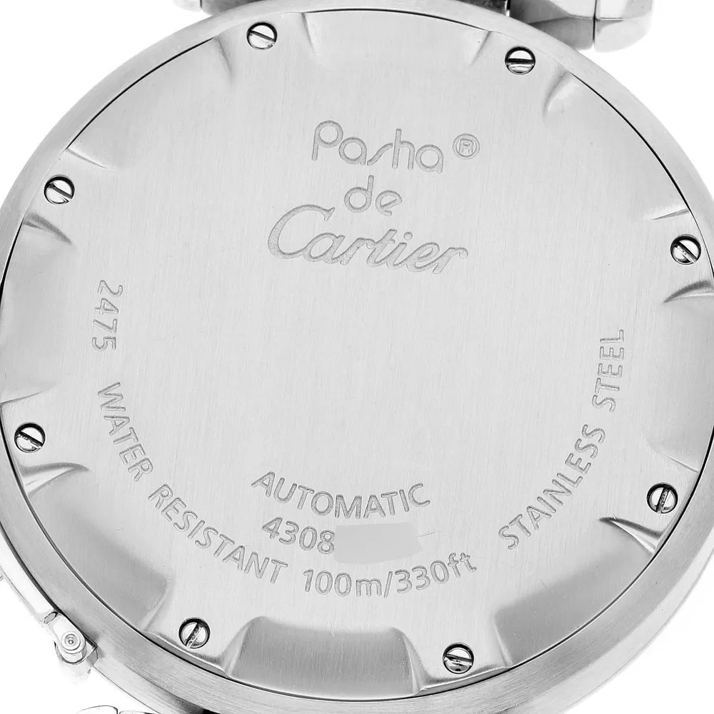 Cartier Pasha W31044M7 35mm Stainless steel White 4