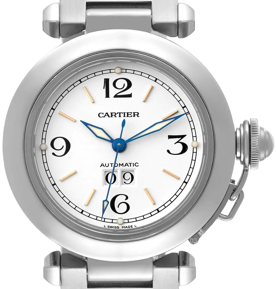 Cartier Pasha W31044M7 35mm Stainless steel White 2