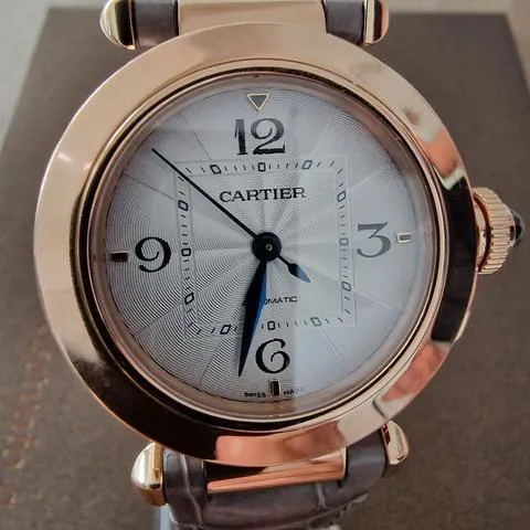 Cartier Pasha WGPA0014 35mm Rose gold Silver 10