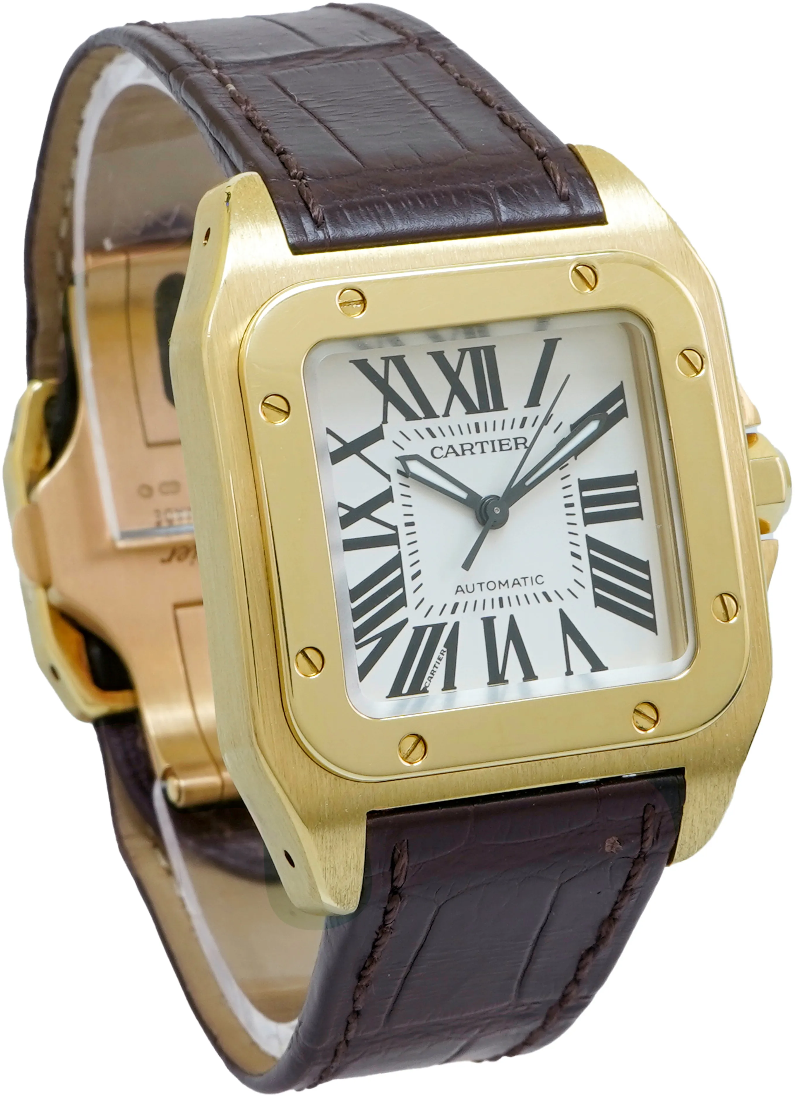 Cartier Santos 100 2880 33mm Yellow gold 2