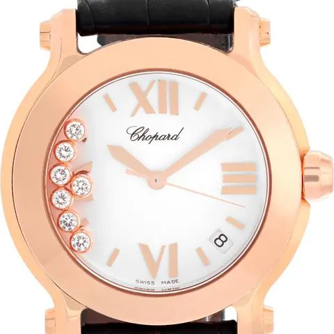 Chopard Happy Sport 277471-5001 36mm Rose gold White