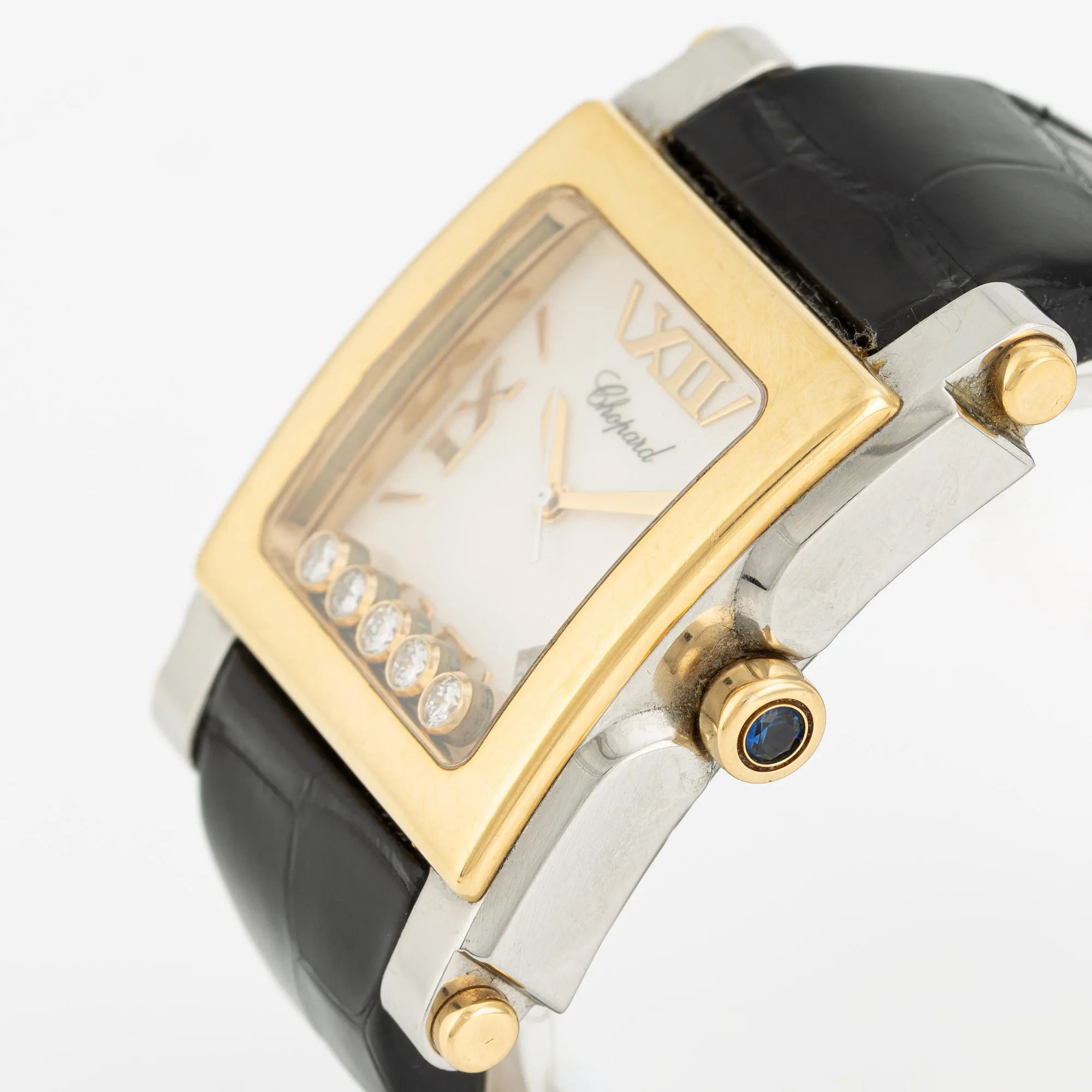 Chopard Happy Sport 35.5mm Yellow gold and stainless steel Mother-of-pearl 1