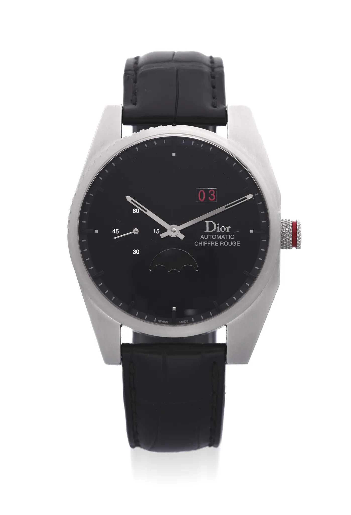 Dior Chiffre Rouge 084C11 38mm Stainless steel Black