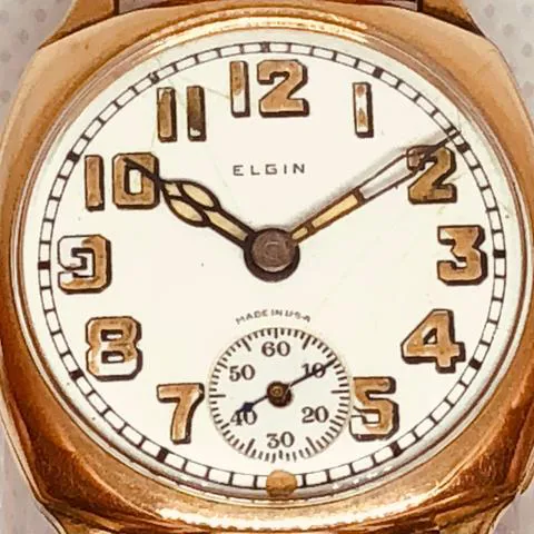 Elgin 31mm Yellow gold White