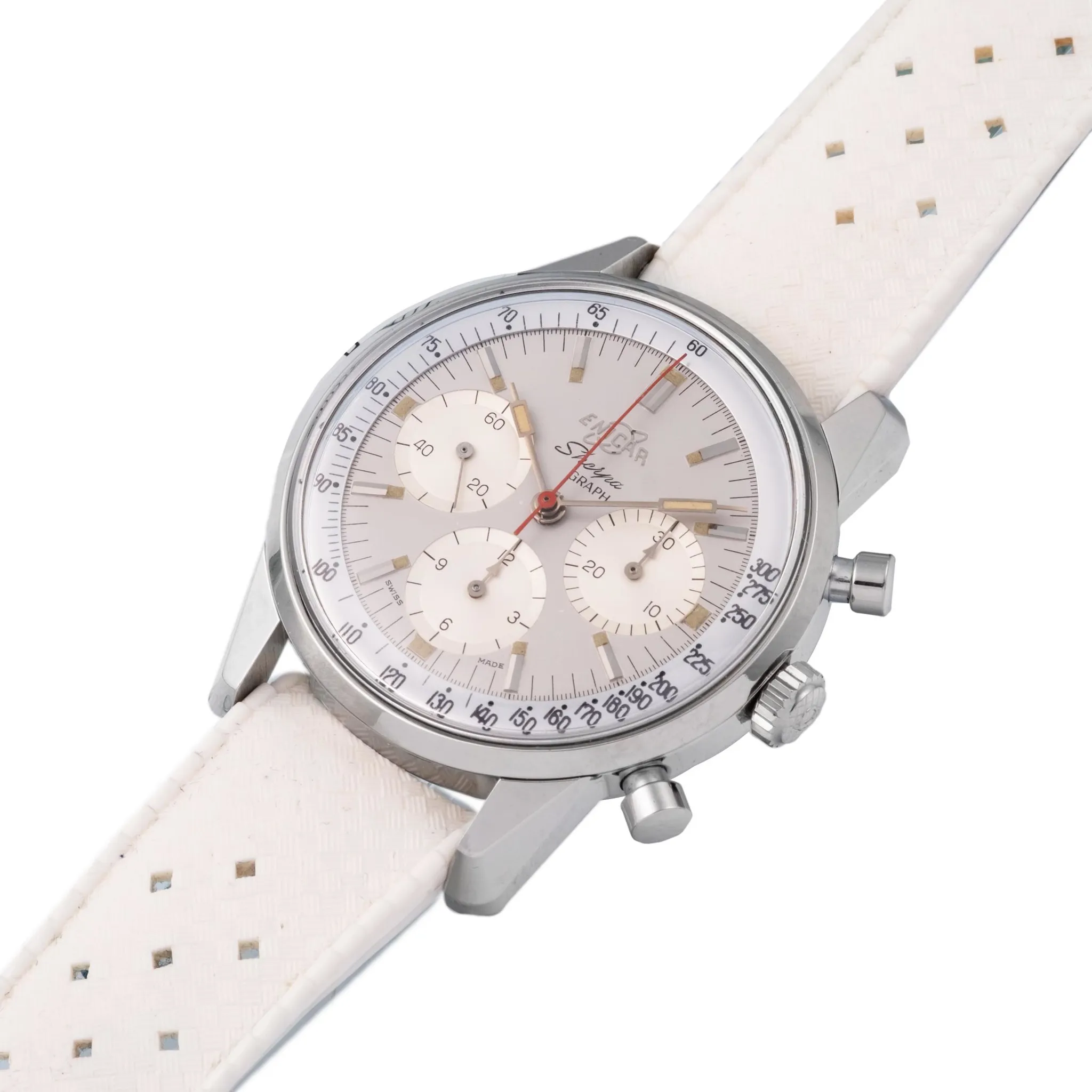 Enicar Sherpa 1308 40mm Stainless steel White 1