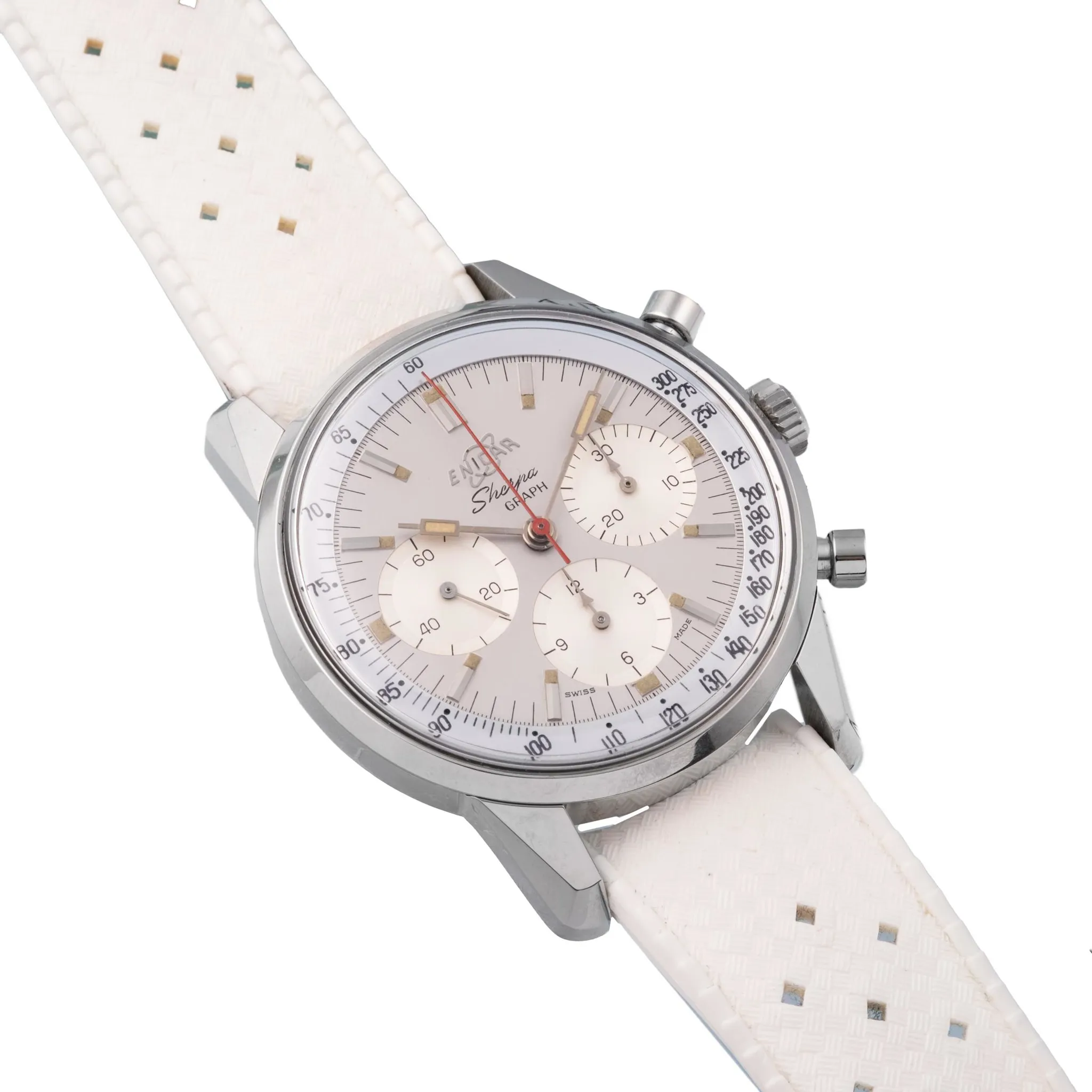 Enicar Sherpa 1308 40mm Stainless steel White 3