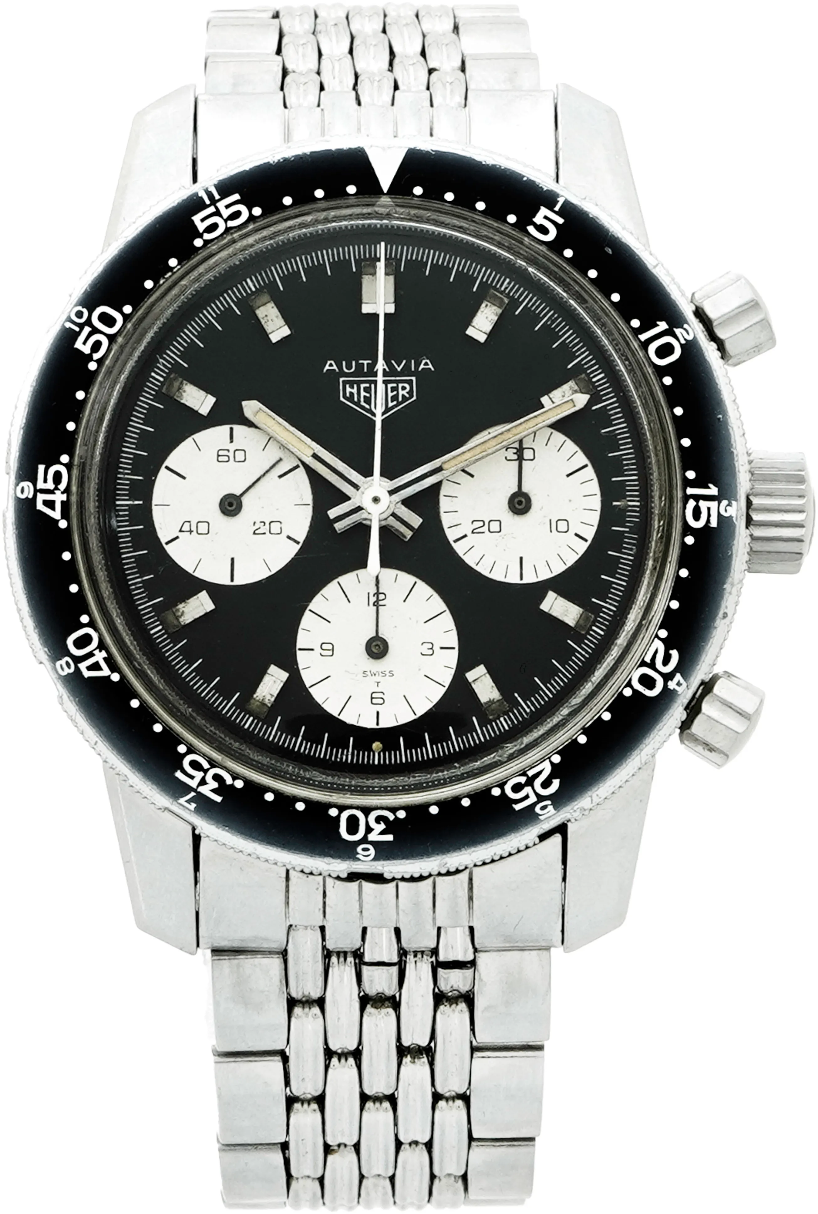 Heuer Autavia 2446 40mm Stainless steel