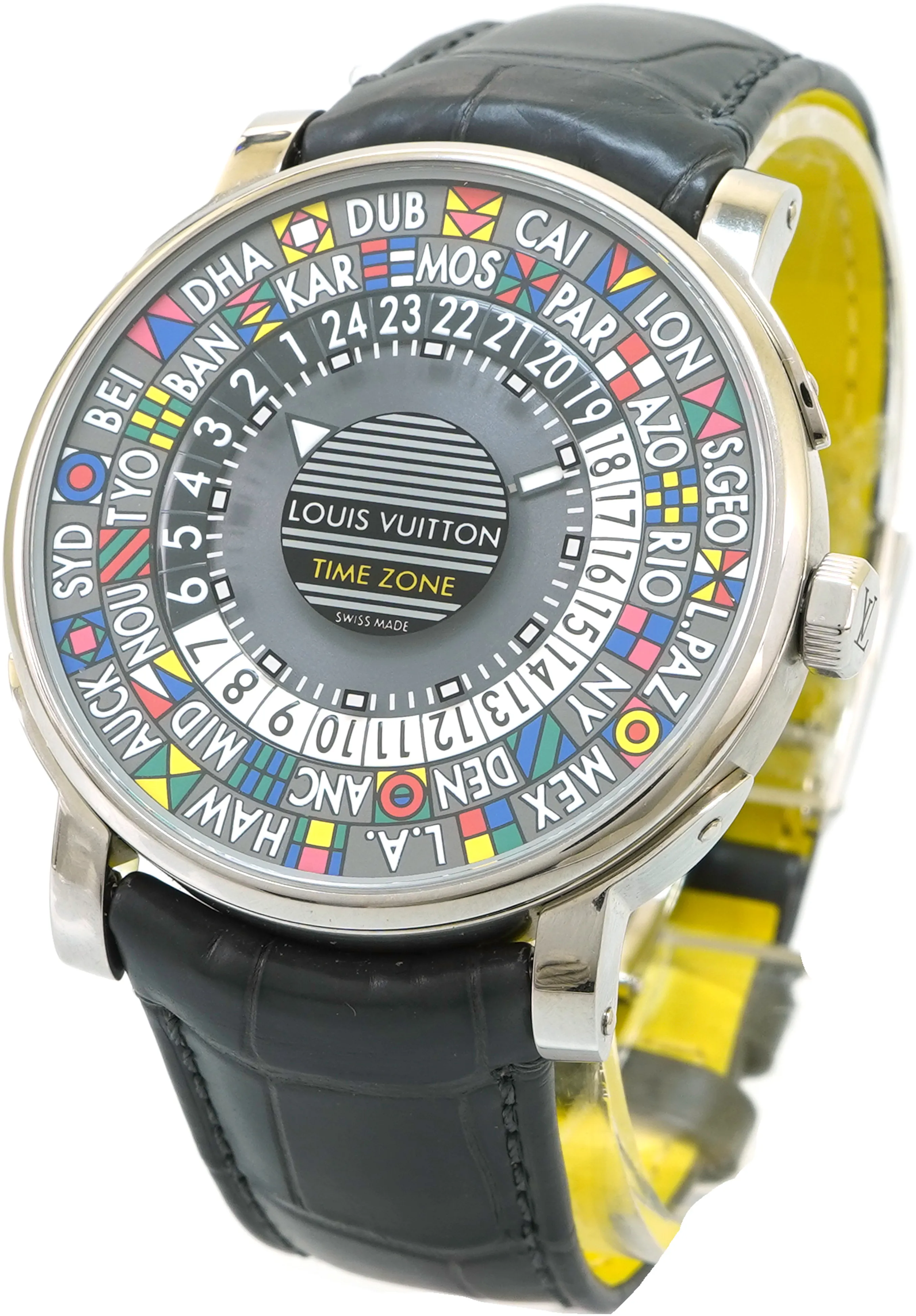 Louis Vuitton Escale Time Zone Q5D20 39mm Stainless steel 1