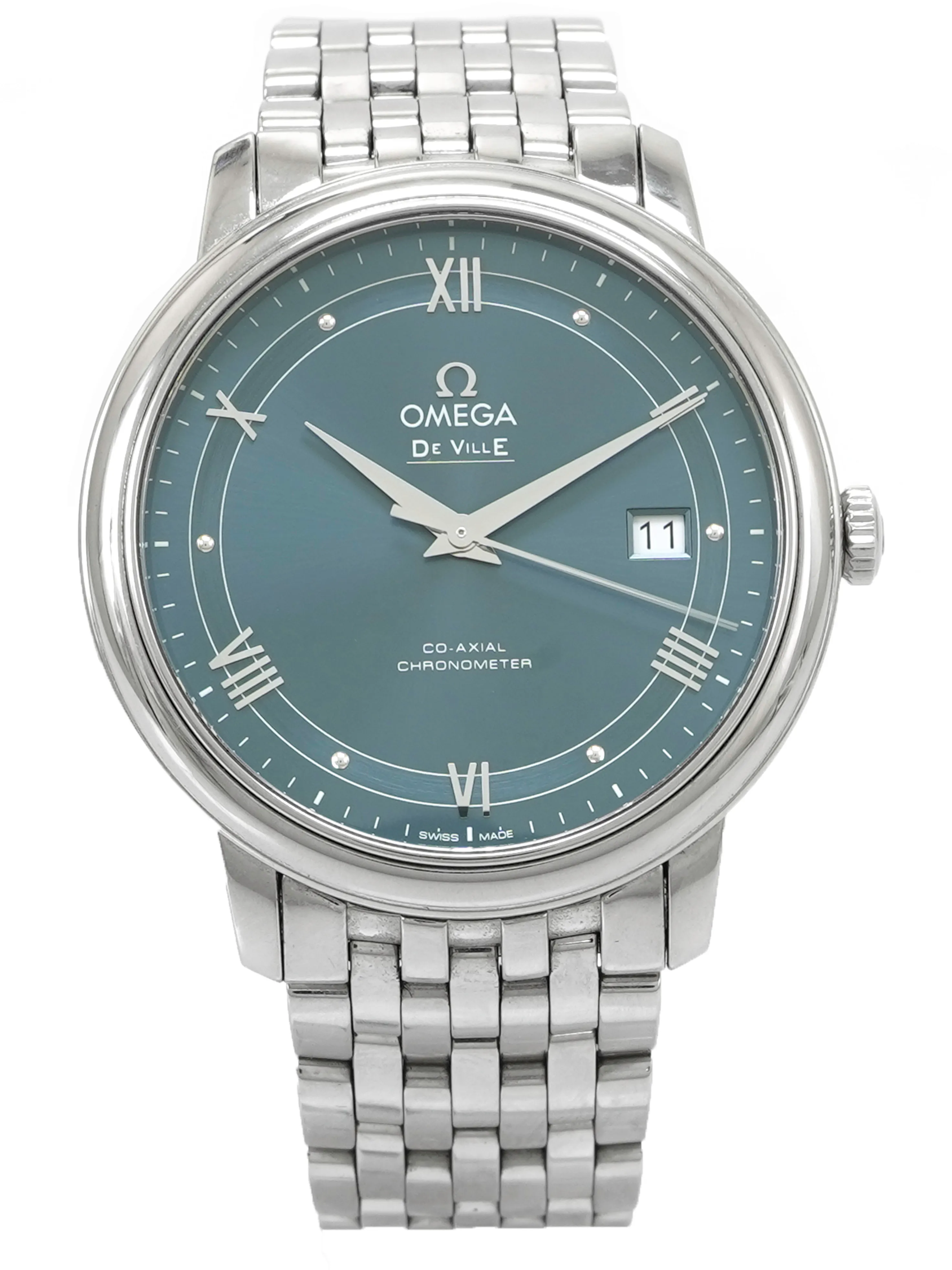 Omega De Ville 424.10.40.20.03.002 39.5mm Stainless steel Blue