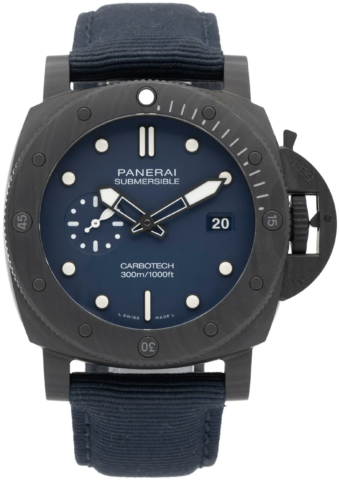 Panerai Submersible PAM 01232 44mm Carbotech Blue