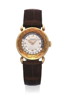 Patek Philippe World Time 1415 Yellow gold Cream