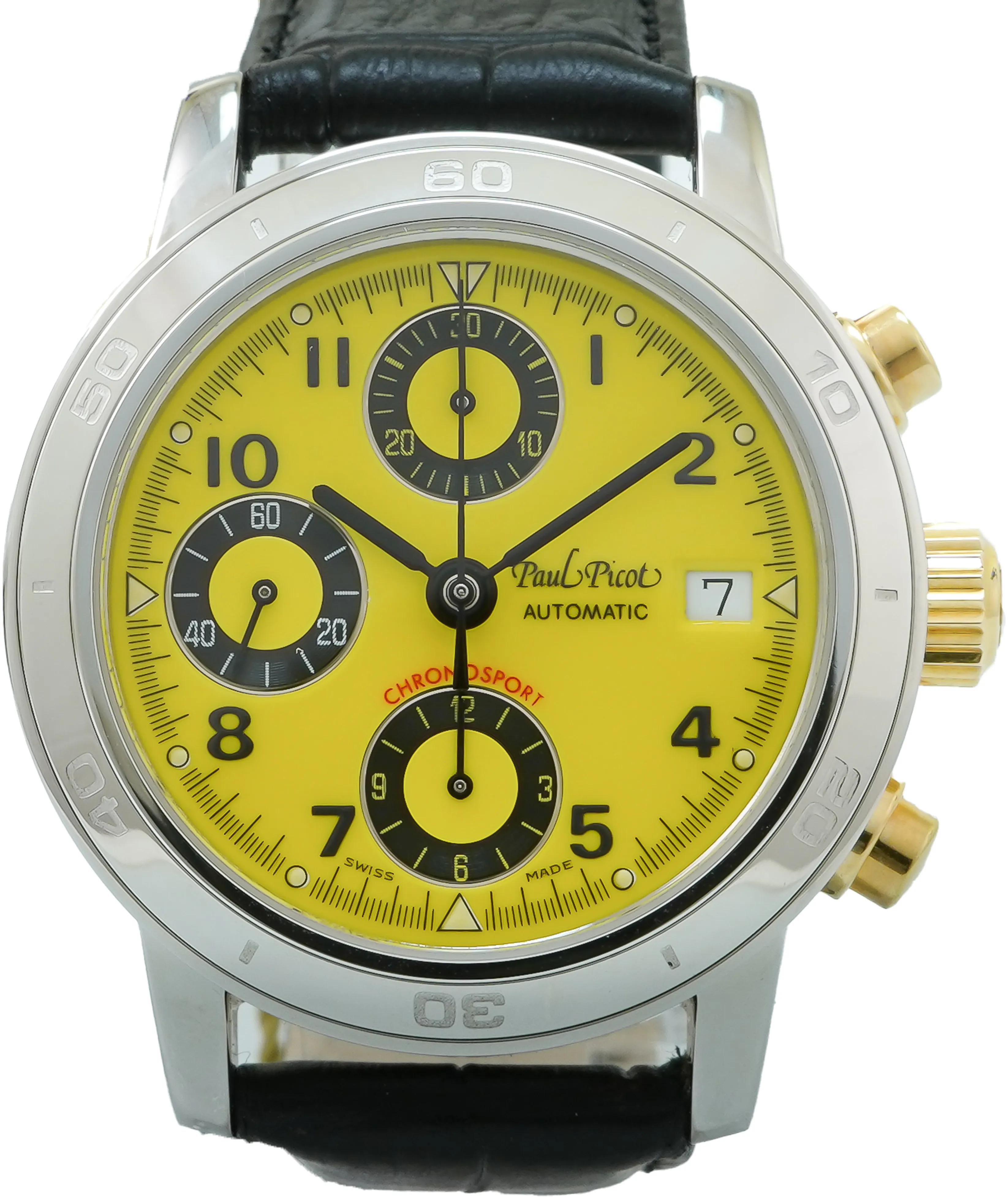 Paul Picot P7033.20A.437 38mm Yellow gold and Stainless steel