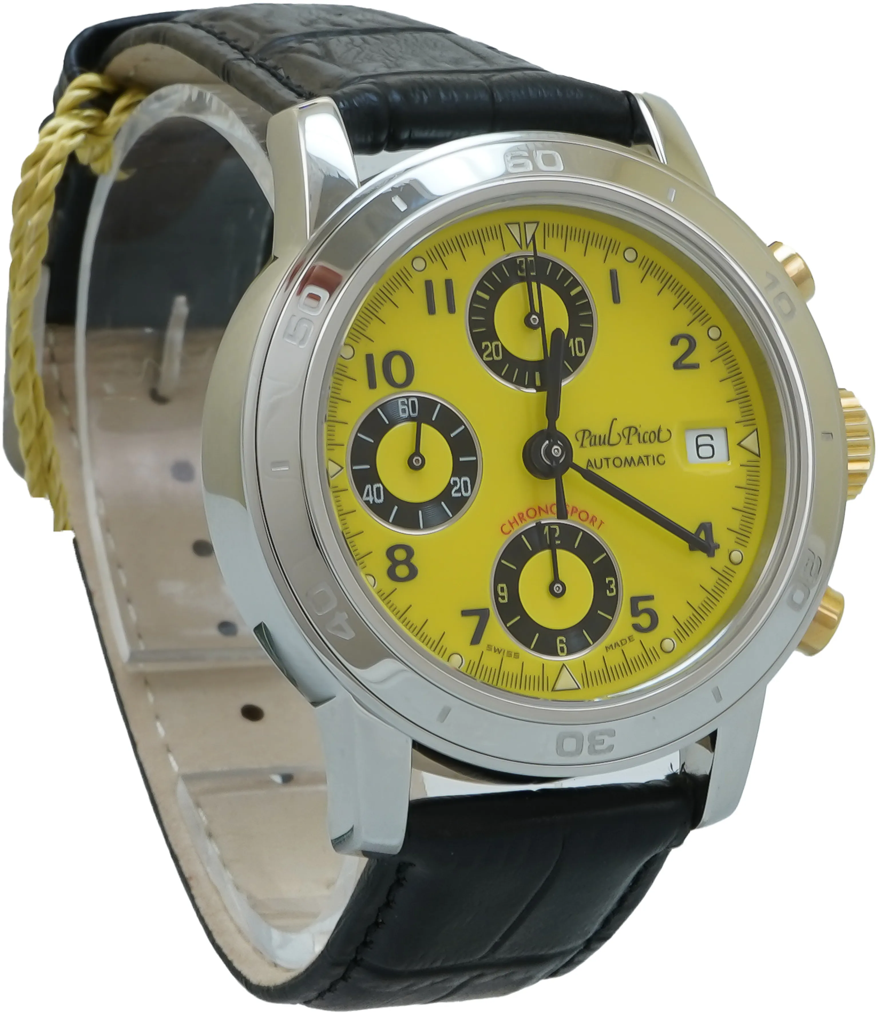 Paul Picot P7033.20A.437 38mm Yellow gold and Stainless steel 5