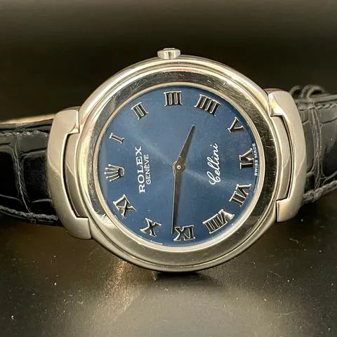 Rolex Cellini 6623 37mm Yellow gold Blue