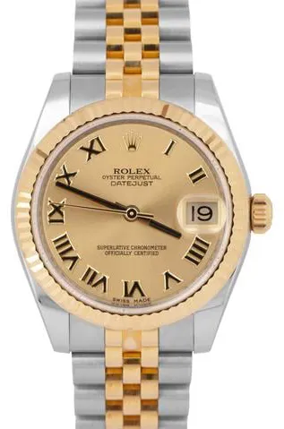 Rolex Datejust 31 178273 31mm Yellow gold and Stainless steel Champagne