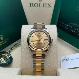 Rolex Datejust 31 278243-0013 Yellow gold and Stainless steel Champagne