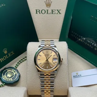 Rolex Datejust 31 278243-0014 Yellow gold and Stainless steel Champagne