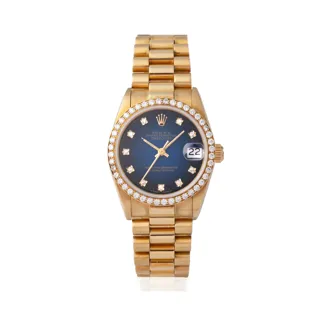 Rolex Datejust 31 68278 Yellow gold Blue