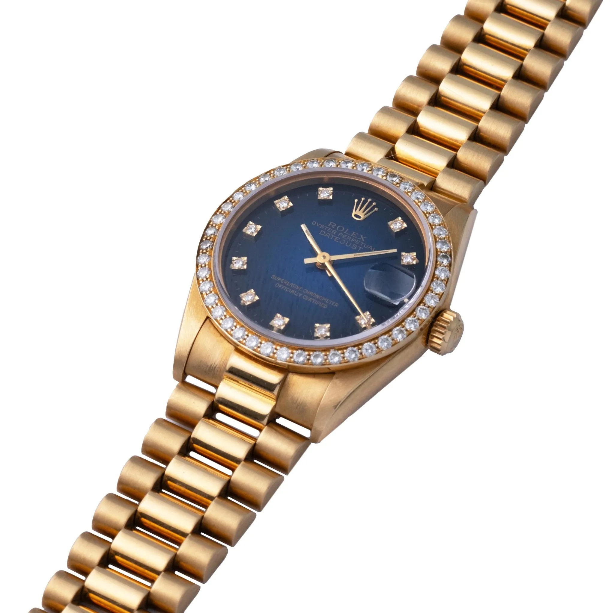 Rolex Datejust 31 68278 31mm Yellow gold and diamond-set Blue 1