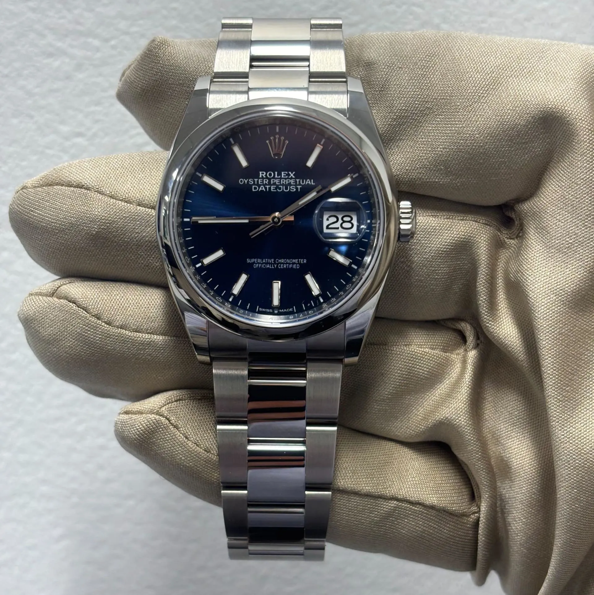 Rolex Datejust 36 126200-0006 36mm Oystersteel Blue