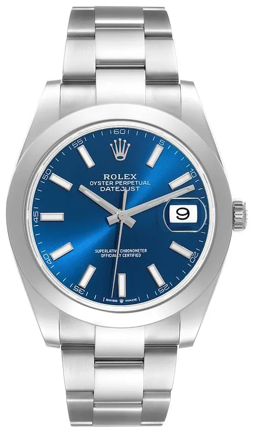 Rolex Datejust 41 126300-0001 41mm Oystersteel Blue