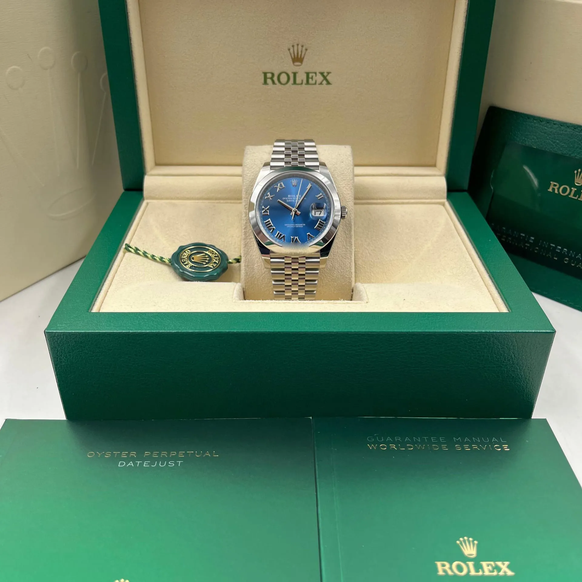 Rolex Datejust 41 126300-0018 41mm Oystersteel Blue 6