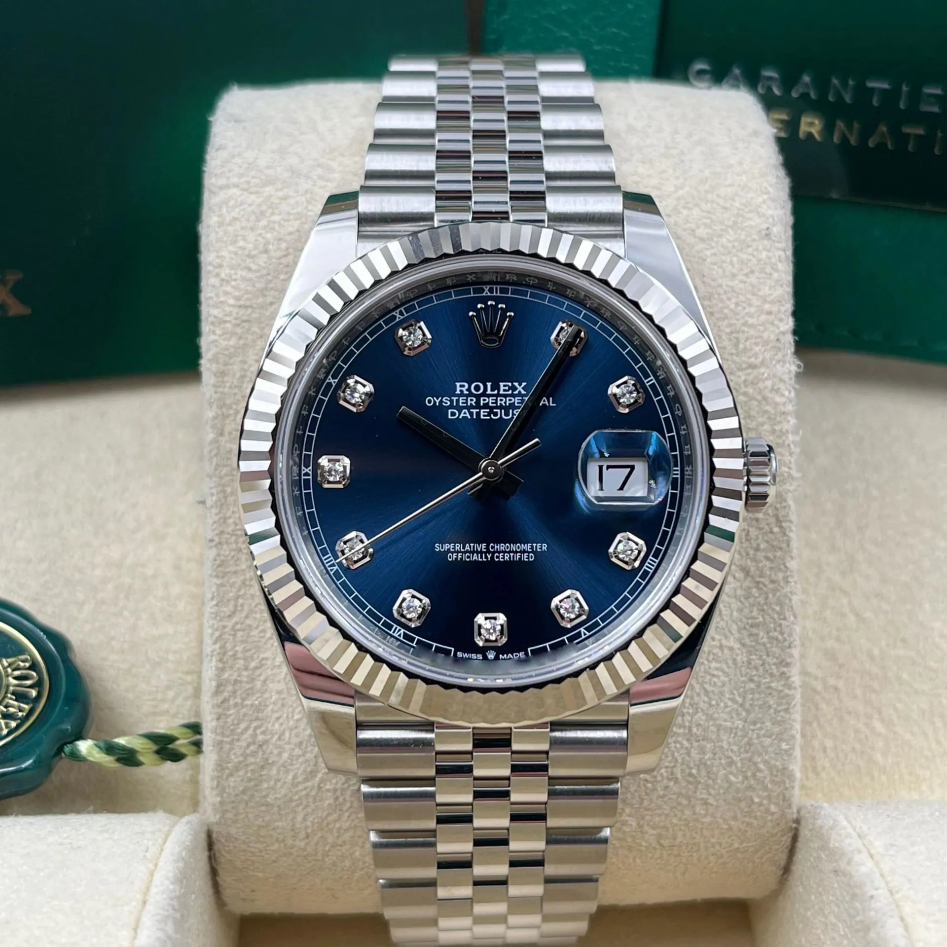 Rolex Datejust 41 126334-0016 41mm White gold and Oystersteel Blue