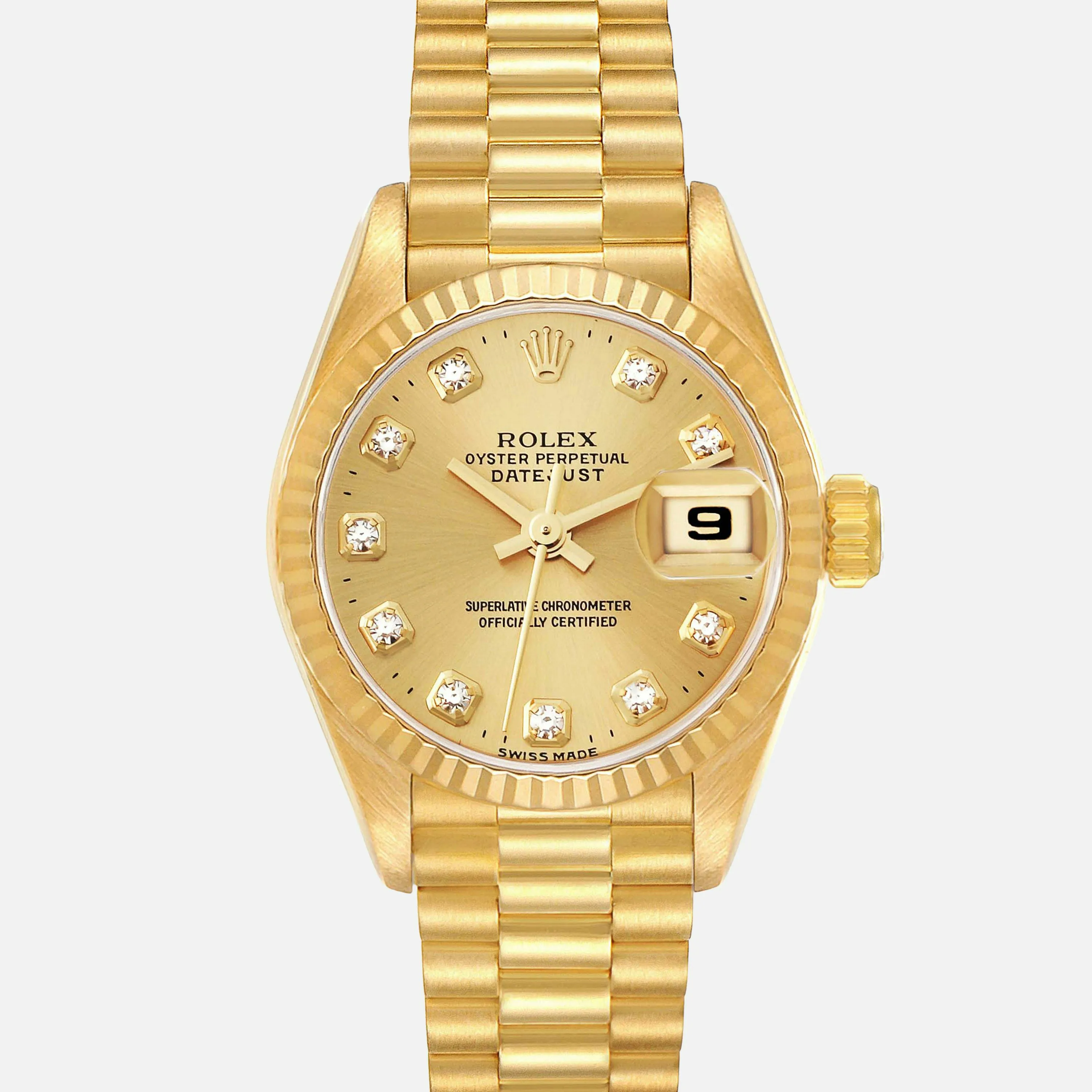 Rolex Datejust 69178G 26mm Yellow gold Champagne