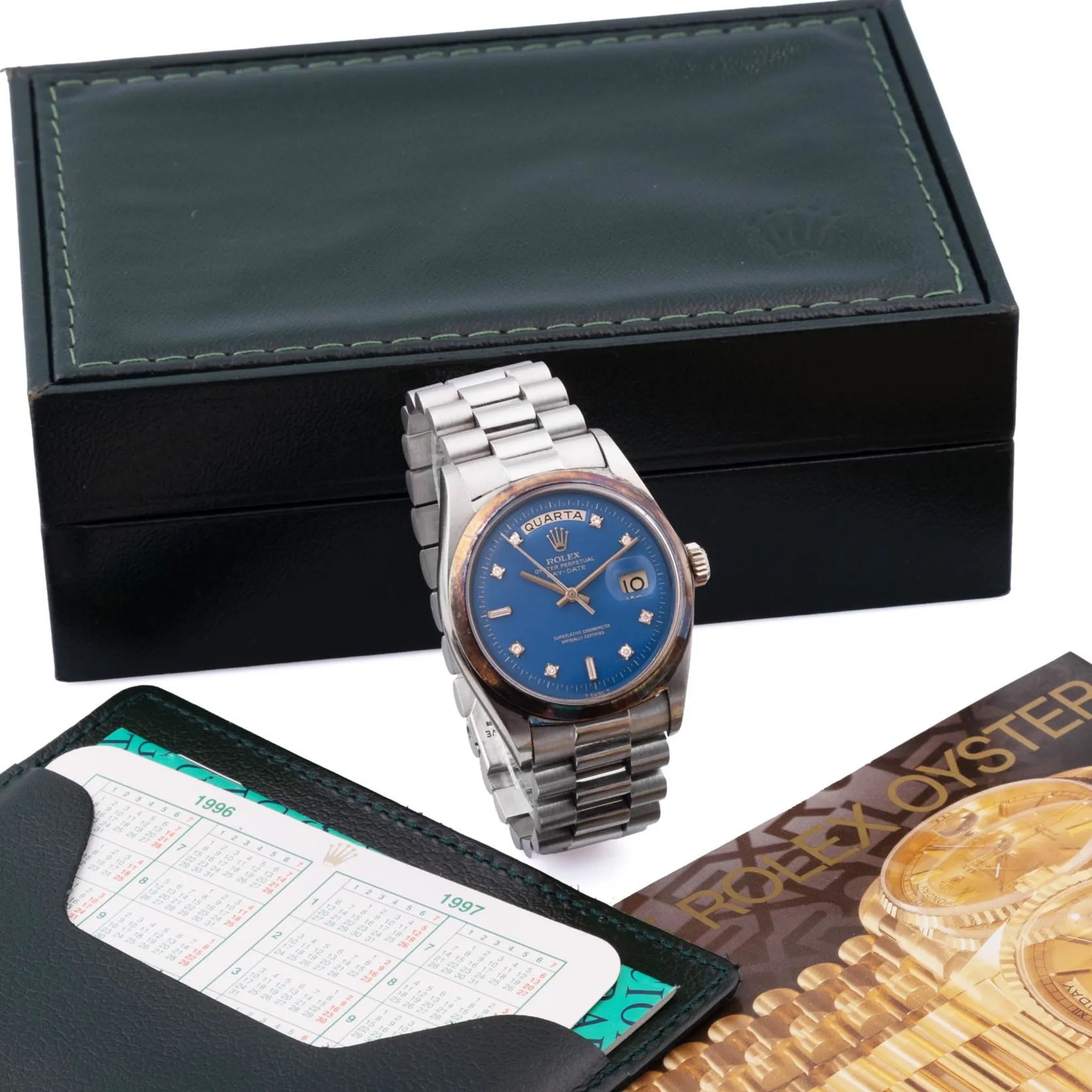 Rolex Day-Date 36 1802 36mm Yellow gold Blue 4